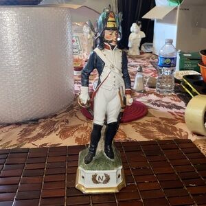 FINE VTG CAPODIMONTE DI PIETRO NAPOLEONIC ORIGINAL ARNART CREATION JAPAN 12”